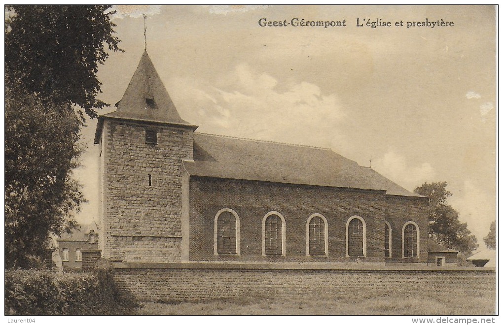 RAMILLIES.  GEEST-GEROMPONT.  L'EGLISE ET PRESBYTERE.