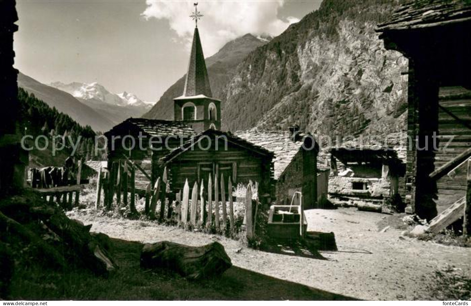 Randa VS Dorfpartie mit Breithorn