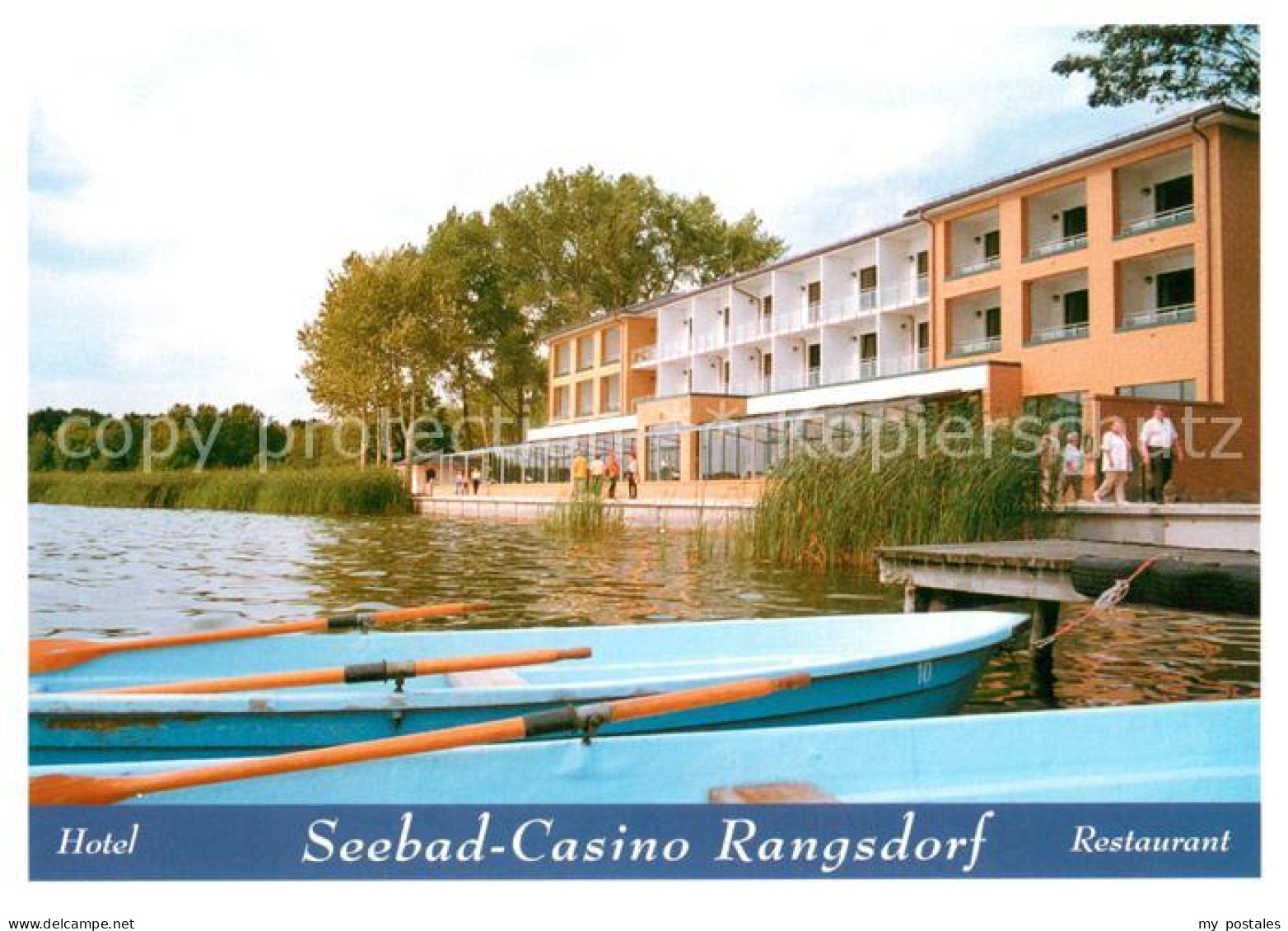 Rangsdorf Hotel Restaurant Seebad Casino Bootsanleger Ruderboot
