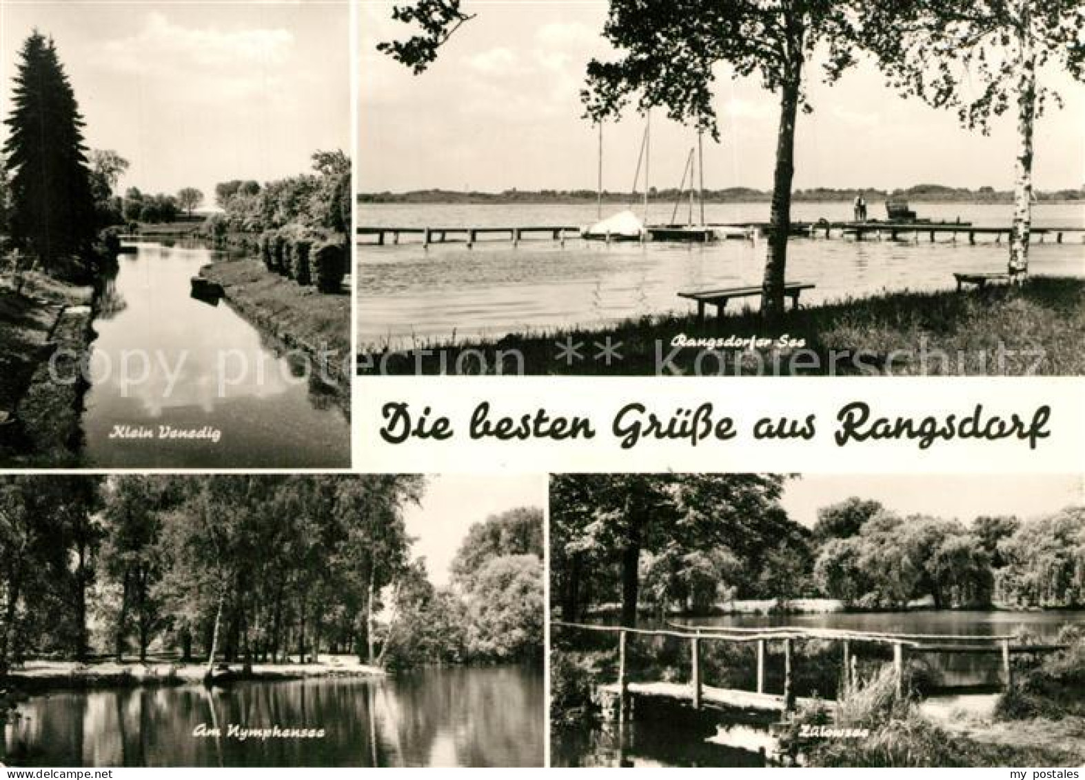 Rangsdorf Klein Venedig Uferpartie am Rangsdorfer See Nymphensee Zuelowsee