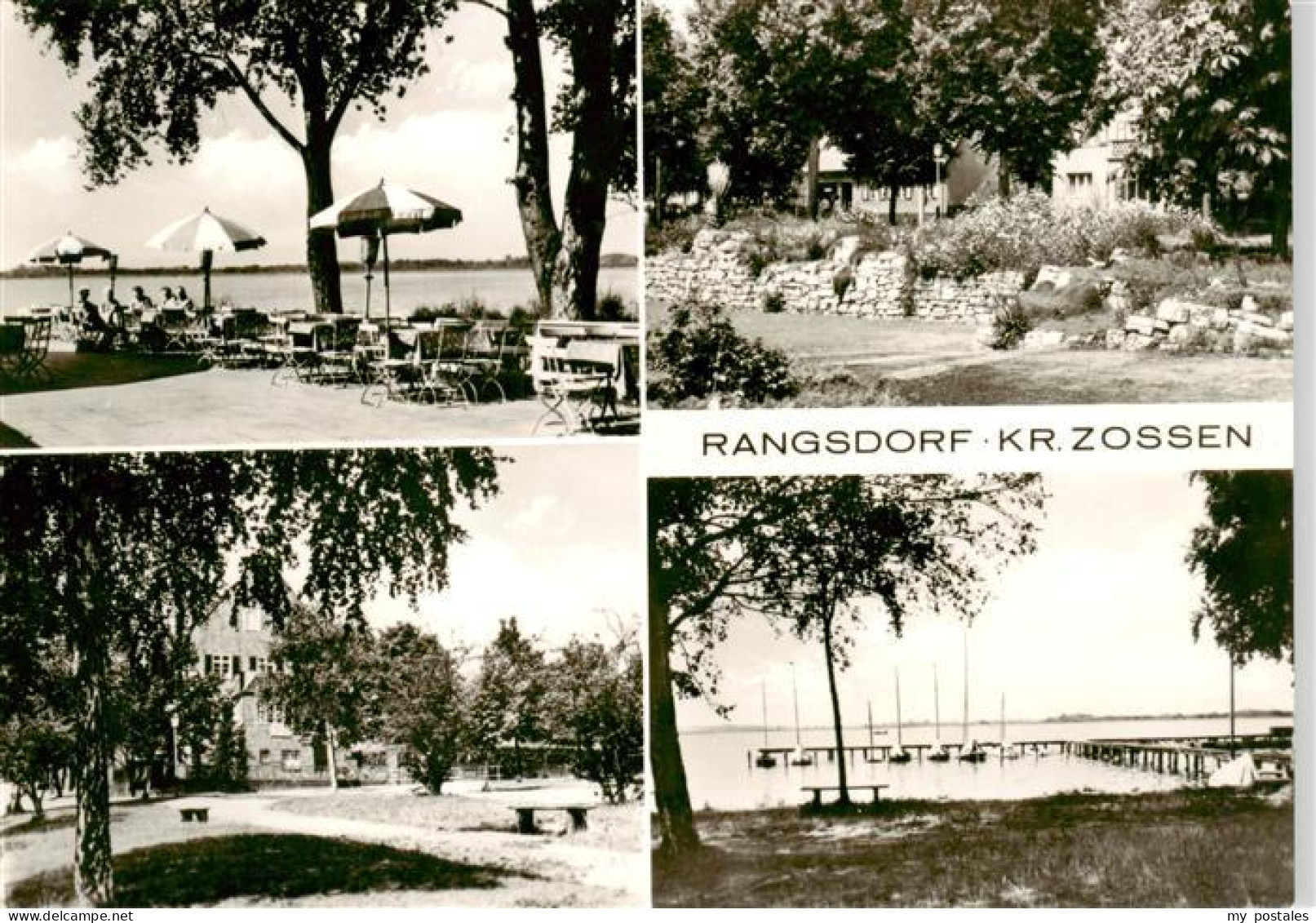 Rangsdorf Teilansichten Gaststaette am See Bootsanleger