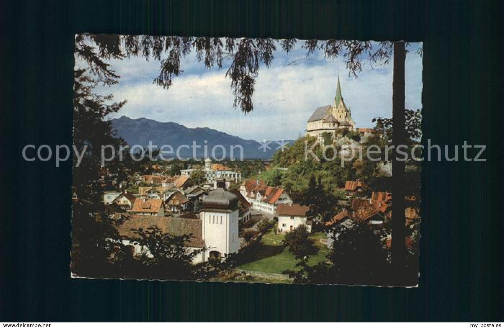 Rankweil Vorarlberg Ansicht mit Burg