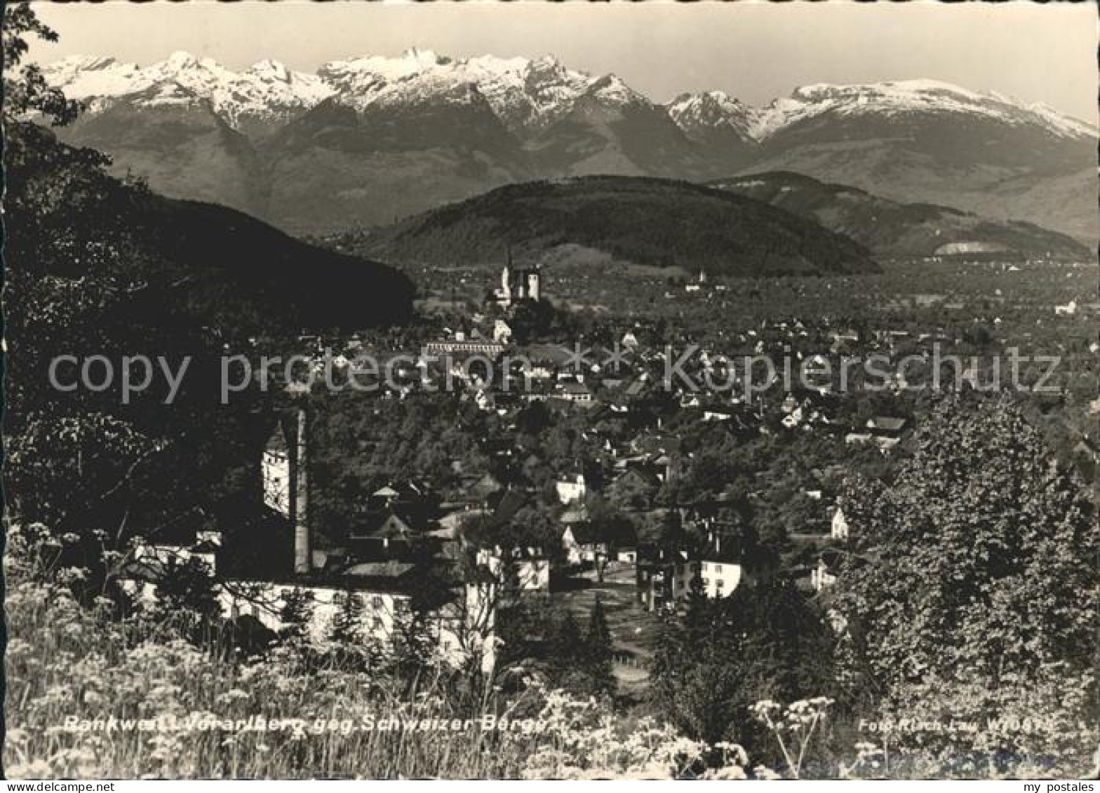 Rankweil Vorarlberg mit Schweizer Alpen