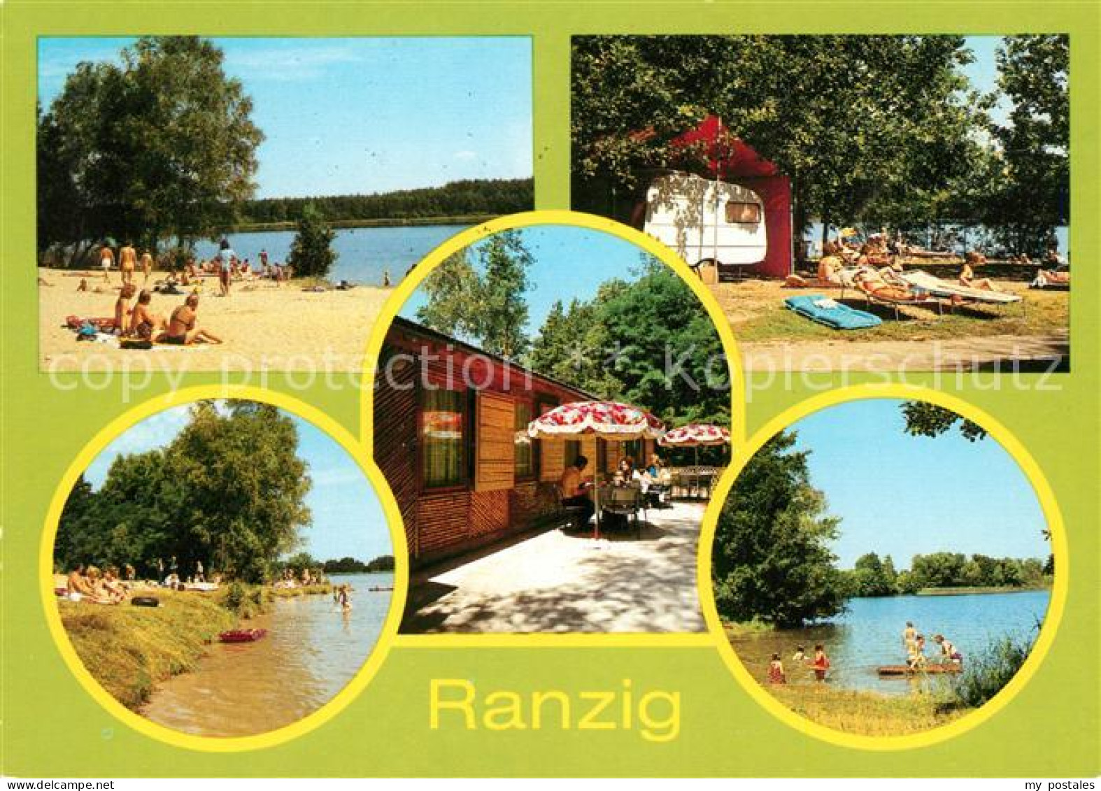 Ranzig Strand am Tiefensee Ranziger See Konsum Gaststaette Tiefer See