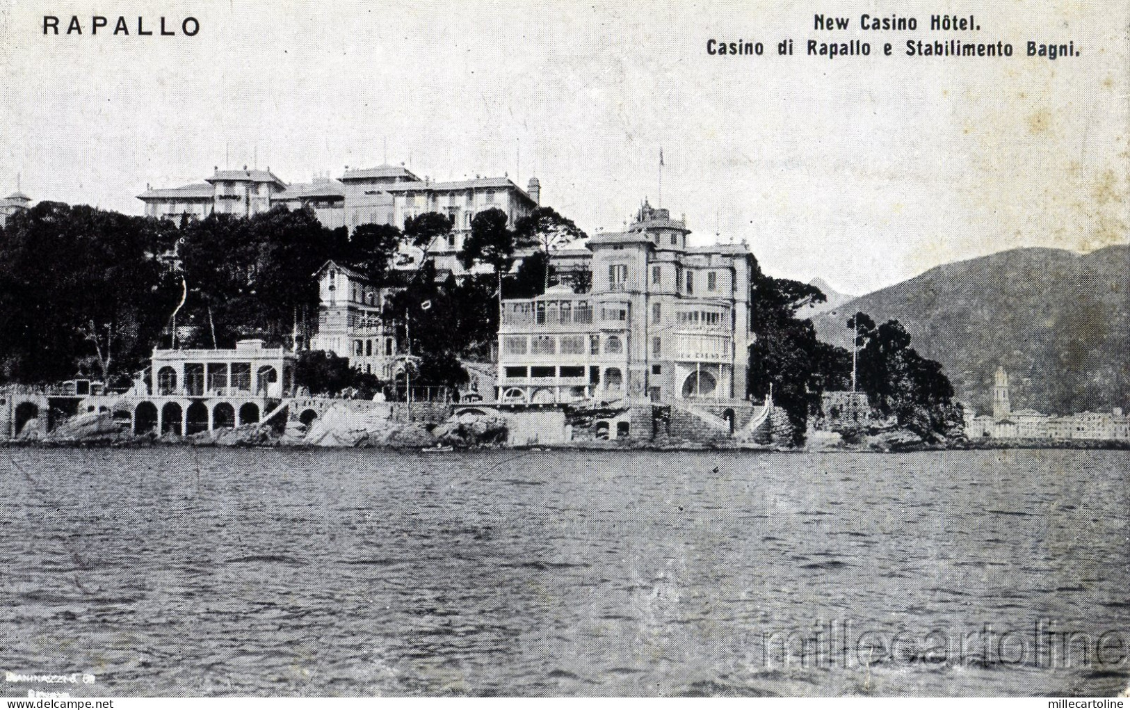 RAPALLO - New  Casino Hotel - Casino e stab- Bagni - edit.Blaninazzi-Genova (1)