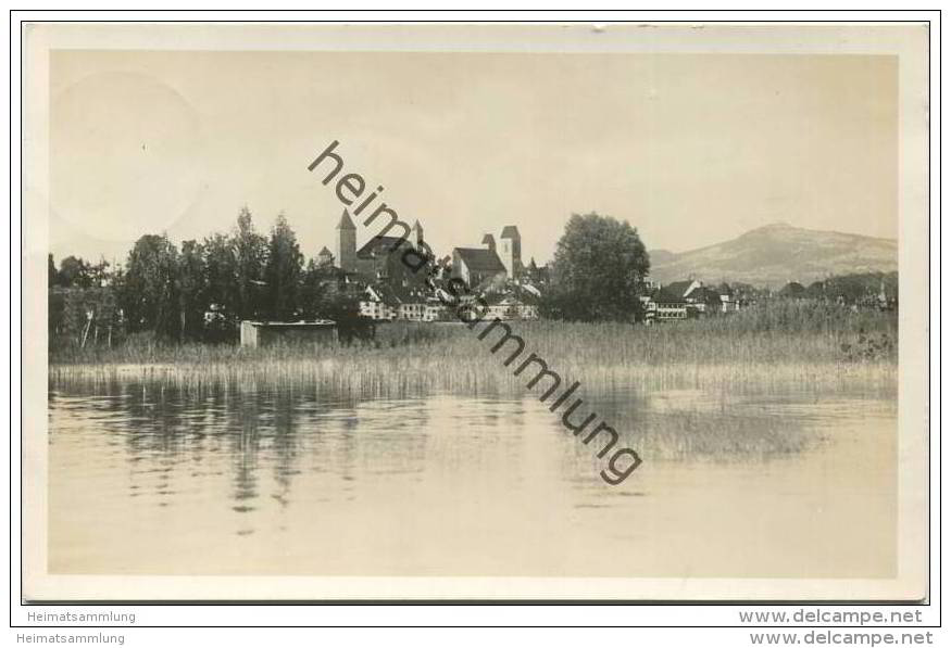 Rapperswil - Foto-AK - Karte geschrieben vom Schweizer Bildhauer Josef Nauer