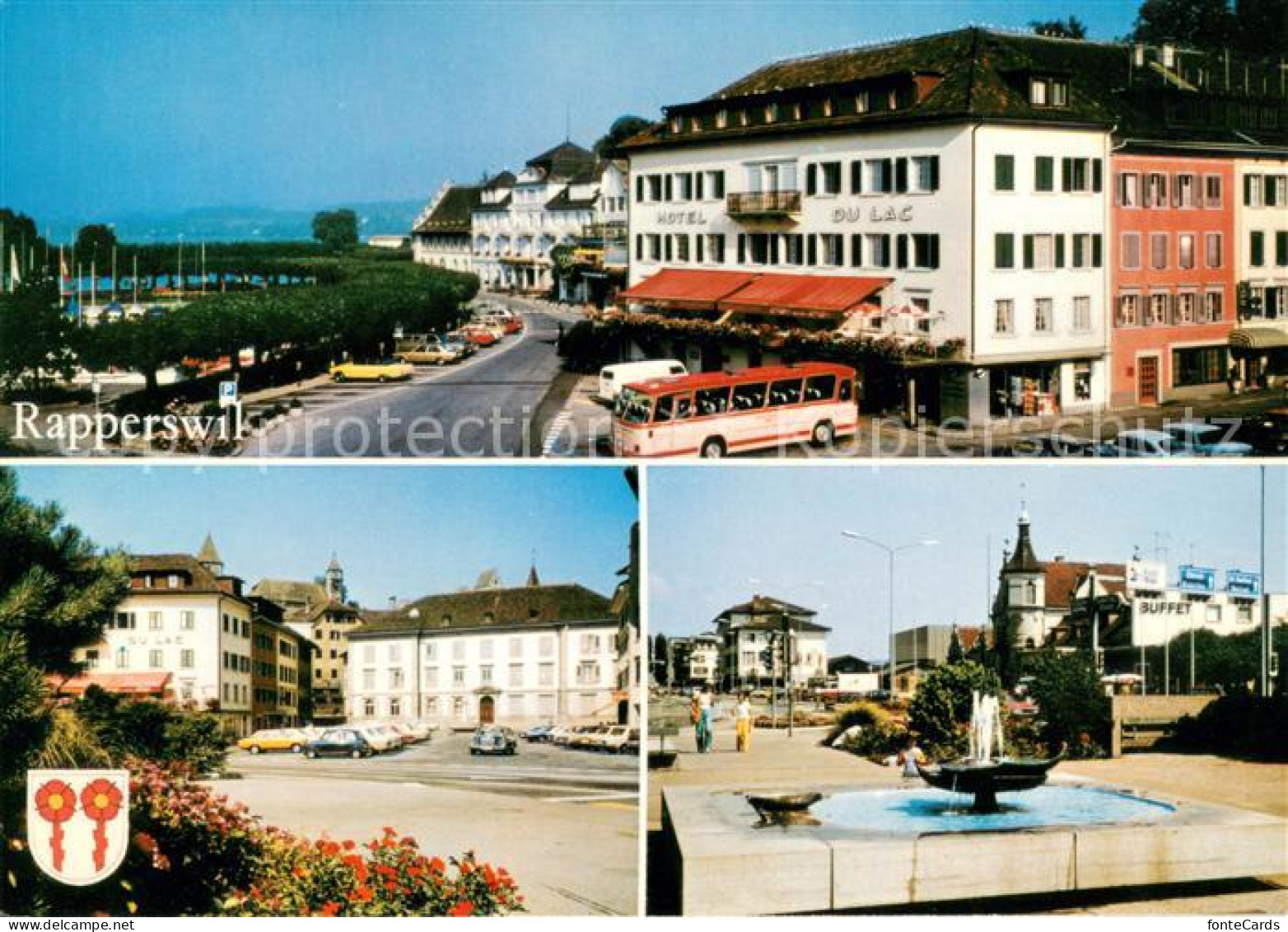 Rapperswil-Jona Teilansichten Rosenstadt am Zuerichsee