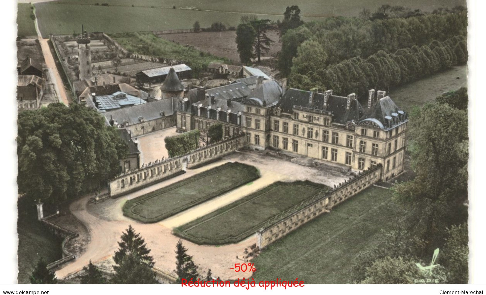 RARAY: le château vue aérienne 10x15 - très bon état