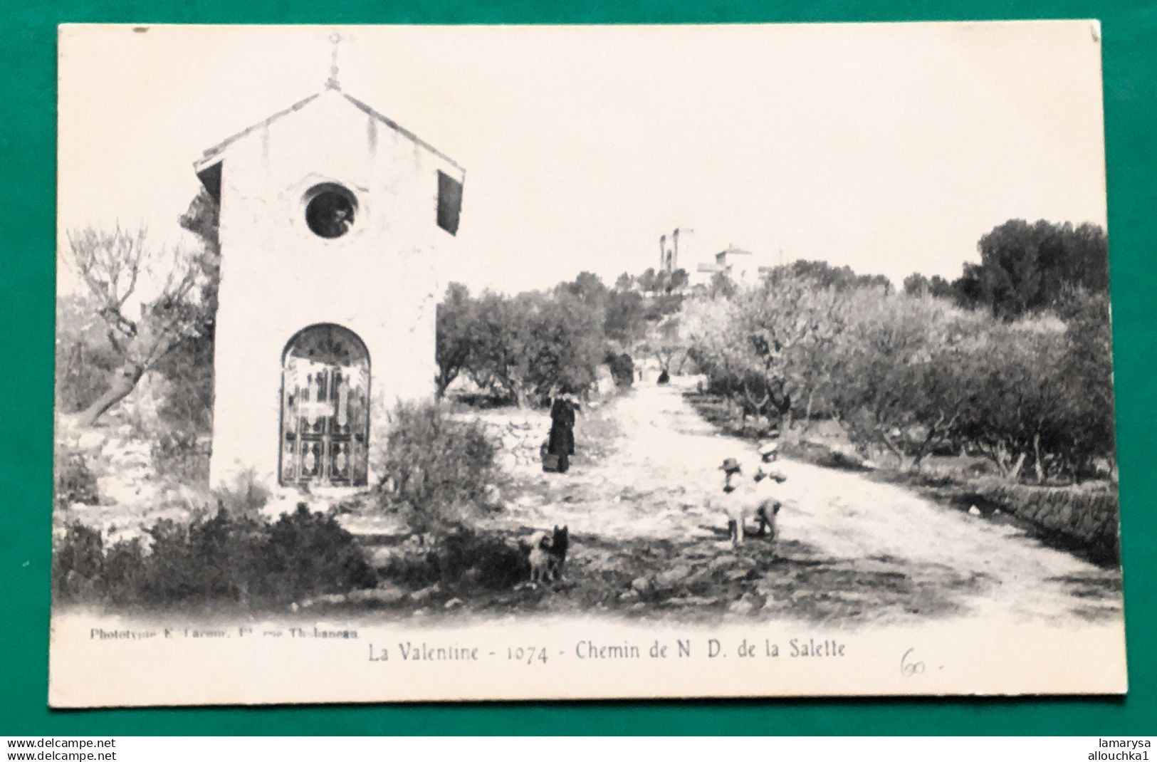 Rare-Banlieue Marseille La Valentine -Chemin notre Dame de la Salette -Allauch B-du-R Carte Postale-CPA