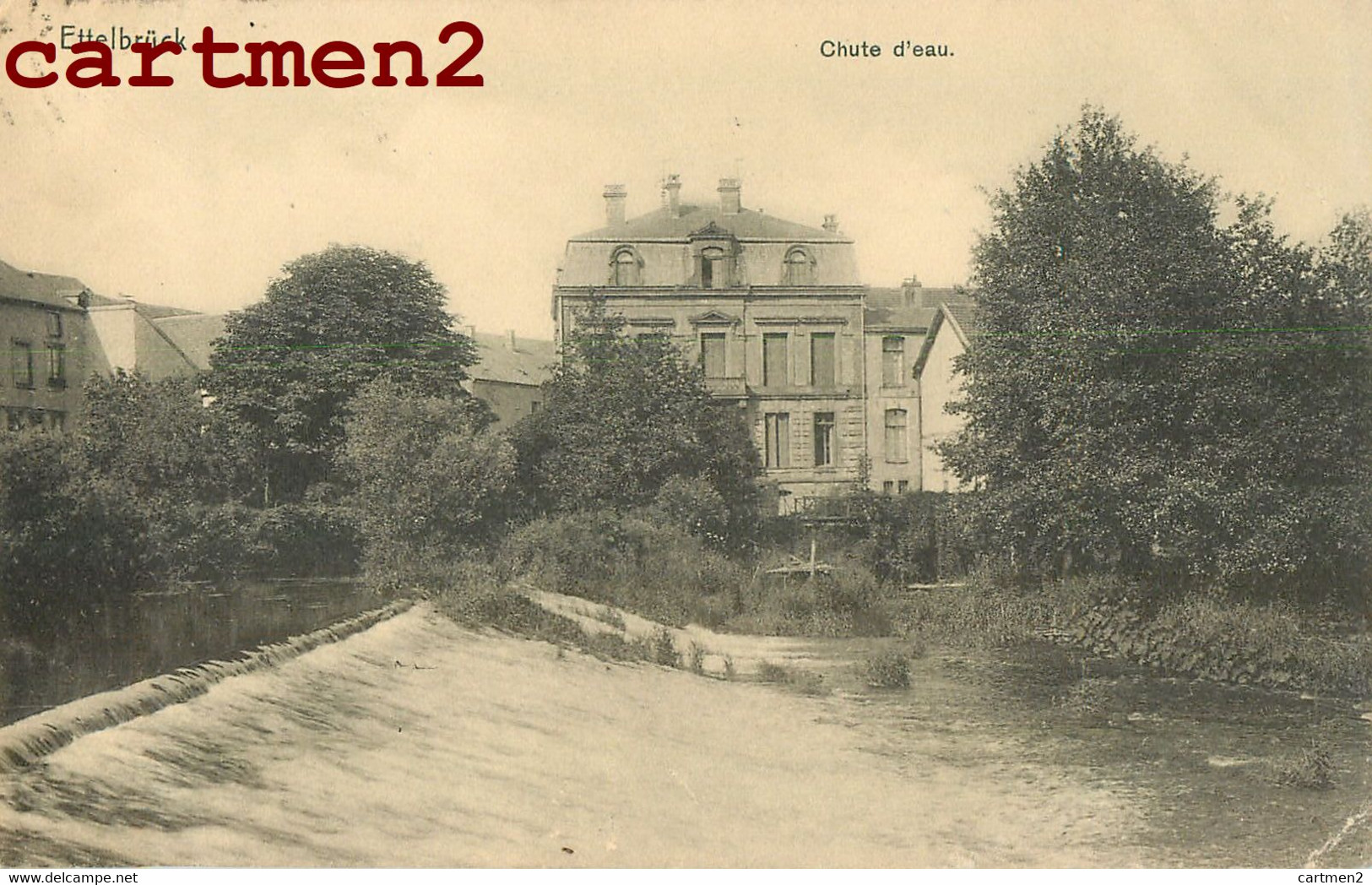 RARE CPA : ETTELBRÜCK CHUTE D'EAU NELS METZ LUXEMBOURG