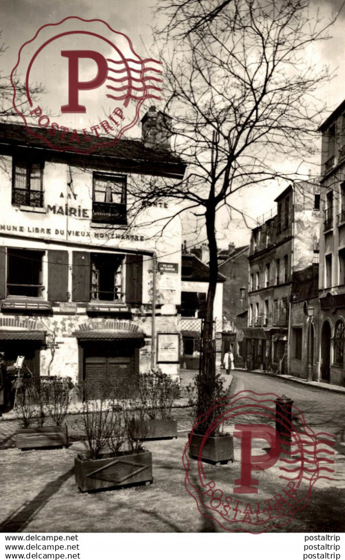 RARE   PARIS LA PLACE DU TERTRE ET LA RUE LEPIE