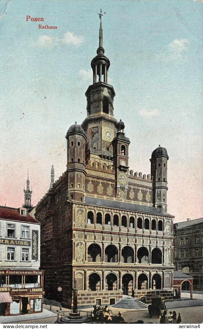 Rathaus in Posen Feldpostkarte 1915