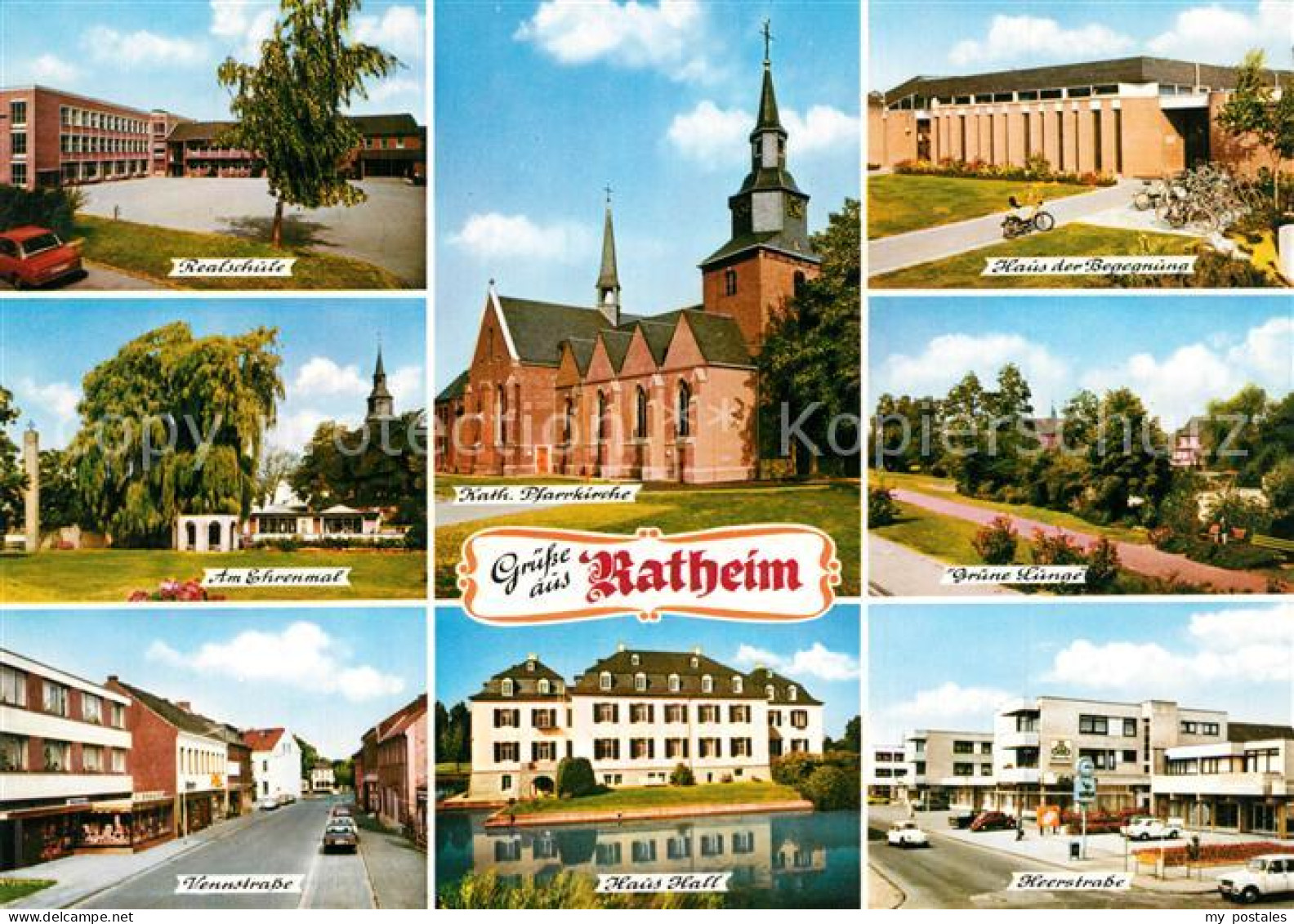 Ratheim Ehrenmal Vennstrasse Haus-Hall Heerstrasse Gruene-Lunge Haus der Begegnu