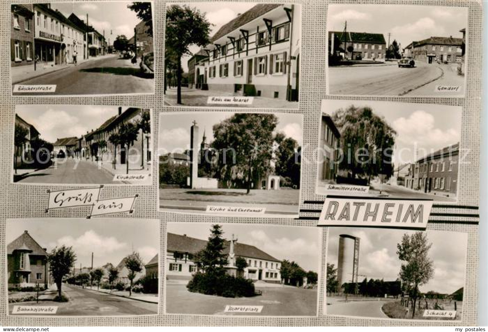 Ratheim Hueckelhoven Strassenpartien Kirche Ehrenmal Marktplatz Schacht 4