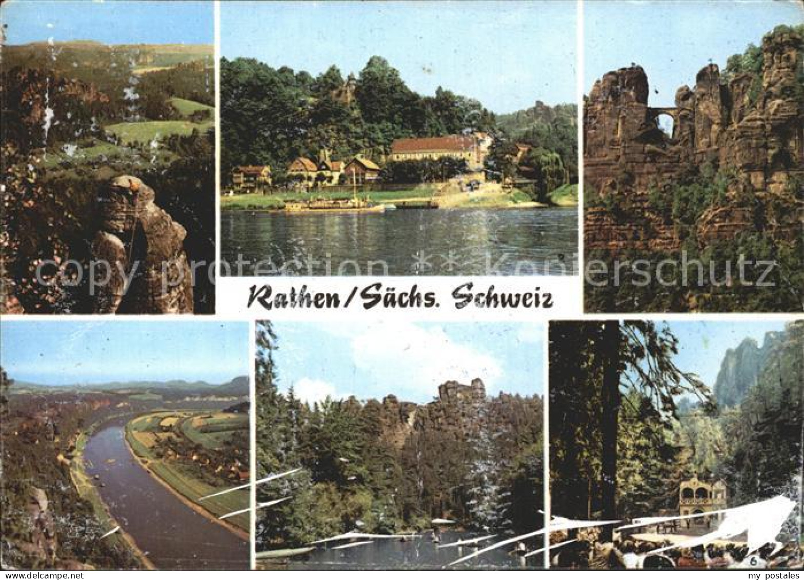 Rathen Saechsische Schweiz Bastei Amselsee Felsenbuehne Rathen