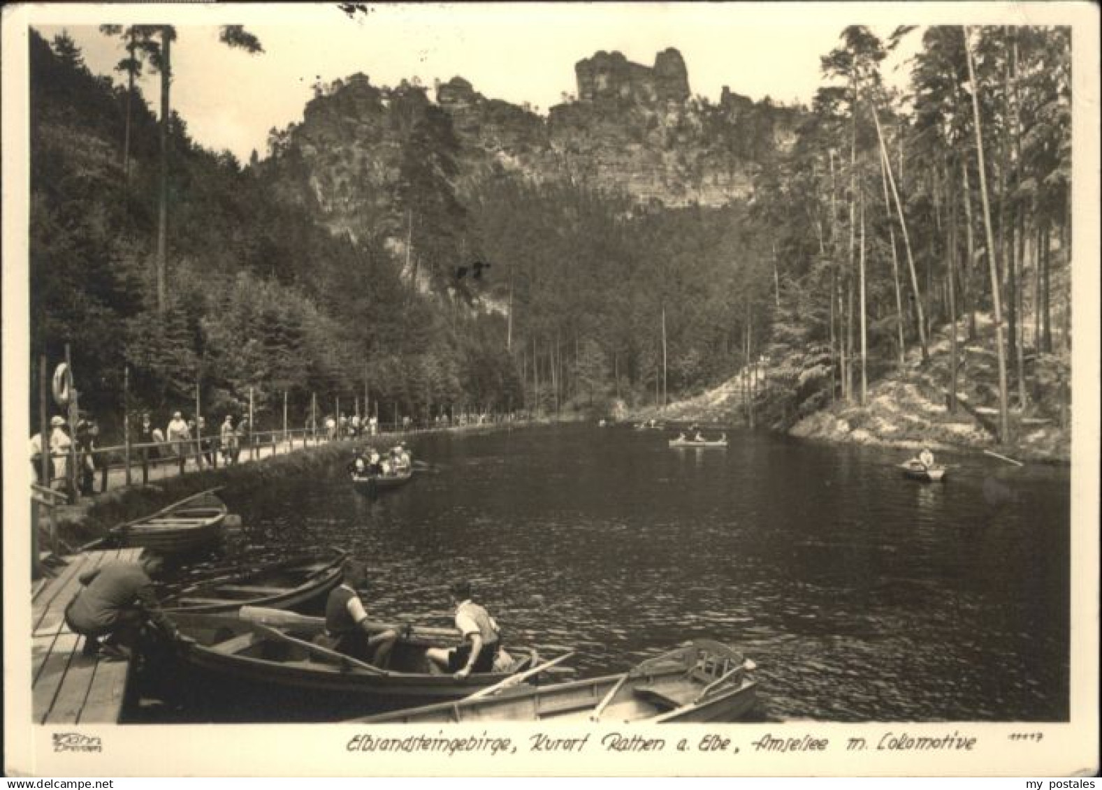 Rathen Saechsische Schweiz Rathen Amelsee Boot