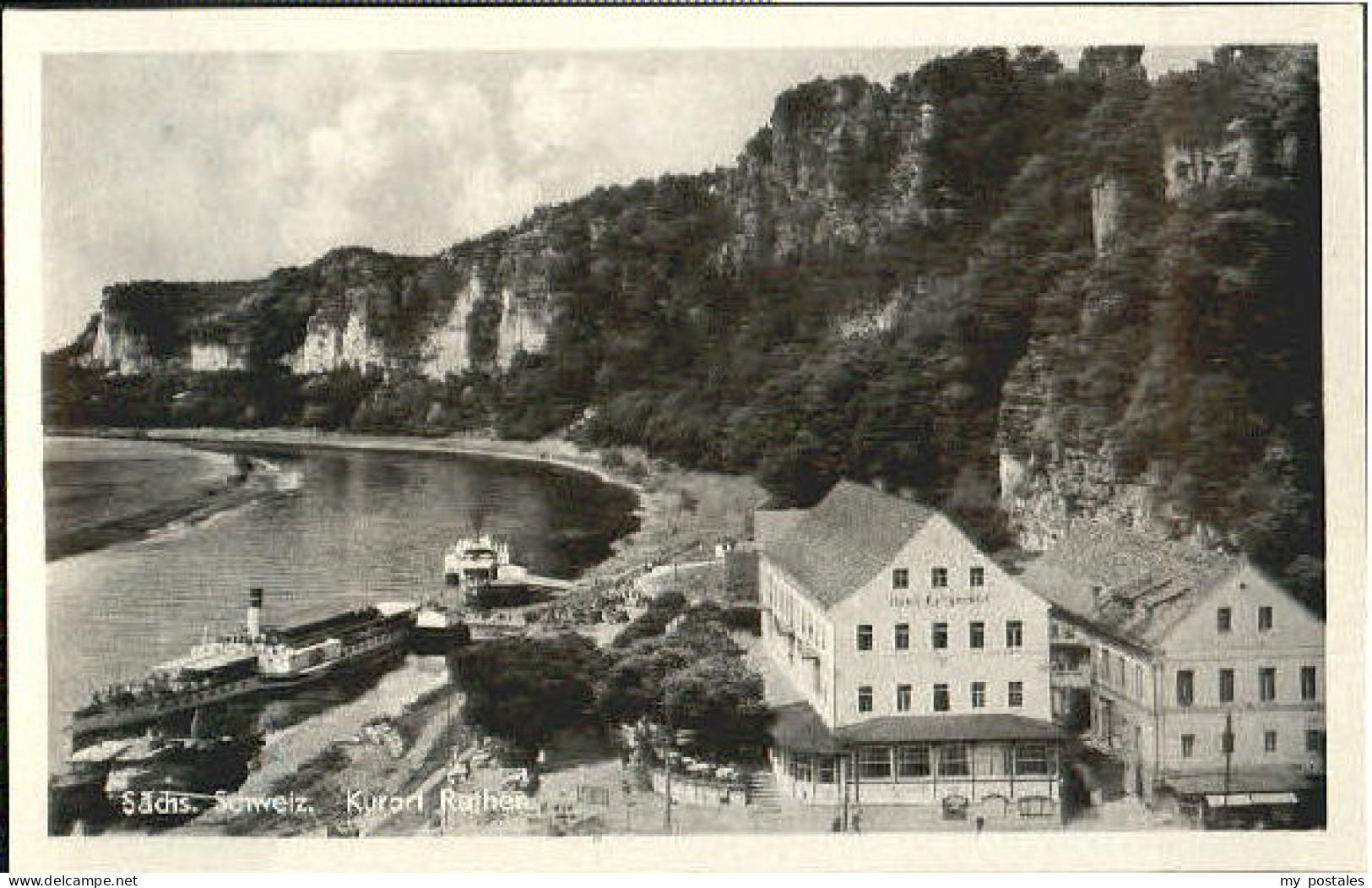 Rathen Saechsische Schweiz Rathen Dampfer