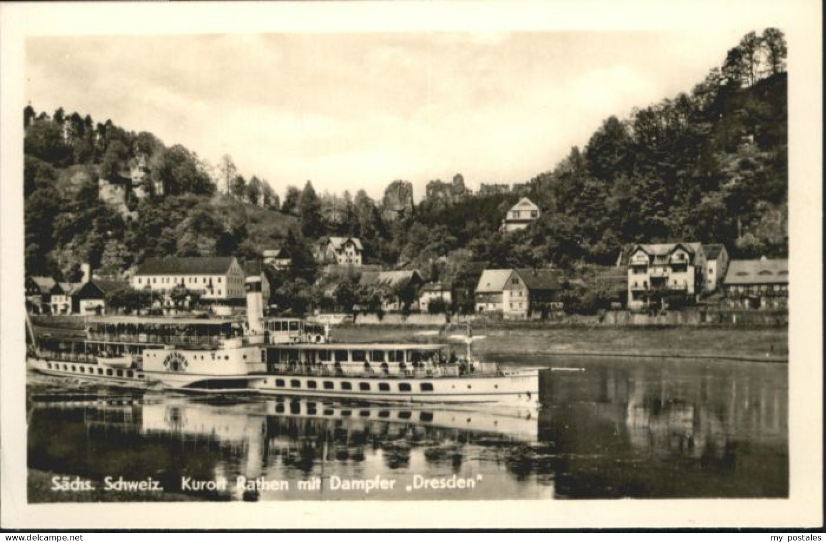 Rathen Saechsische Schweiz Rathen Dampfer Dresden