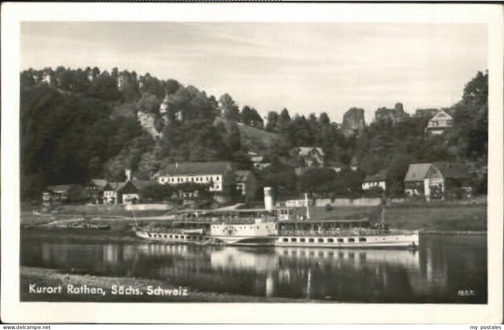 Rathen Saechsische Schweiz Rathen Dampfer x 1955