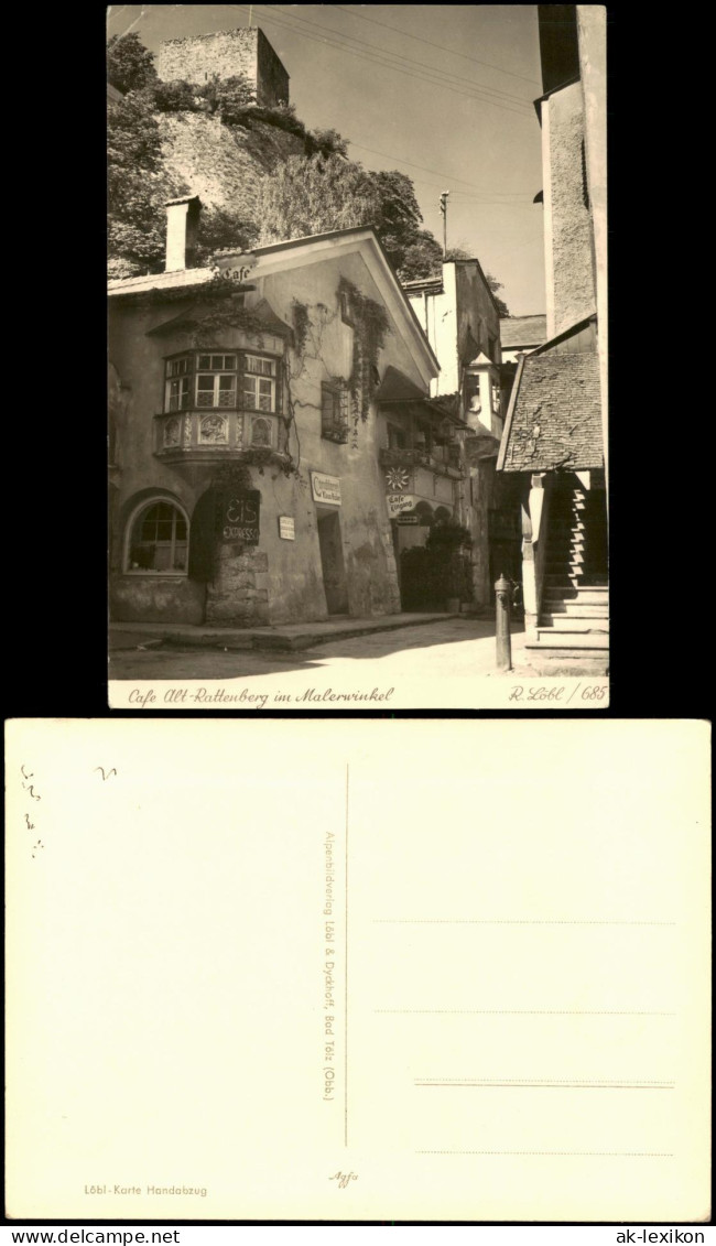 Rattenberg Tirol Cafe Alt-Rattenberg im Malerwinkel Fotokarte 1940