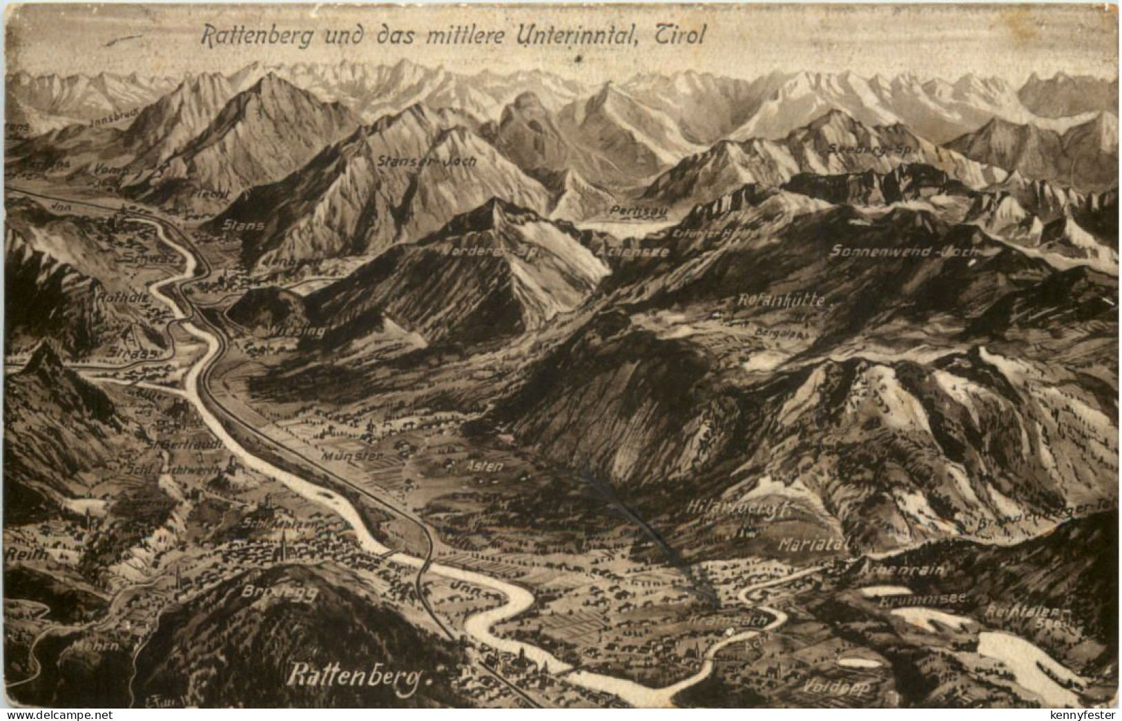 Rattenberg und Umgebung - Künstler-AK Eugen Felle