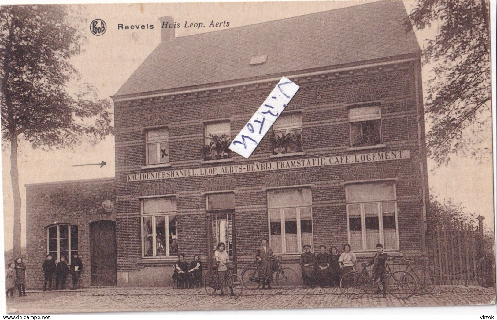 RAVELS :  Huis Leop. Aerts  (  1927  met zegels )