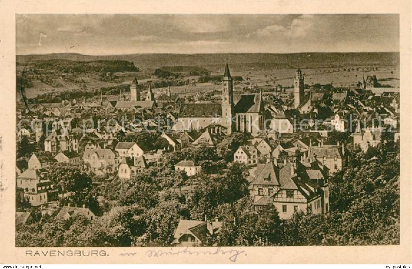 Ravensburg Wuerttemberg Panorama