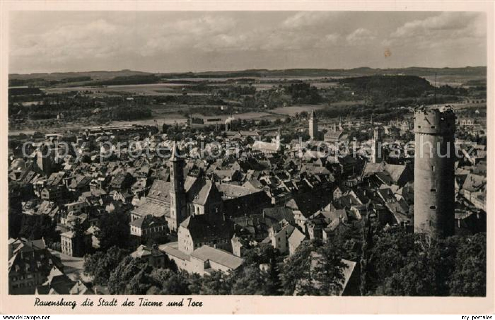 Ravensburg Wuerttemberg Panorama