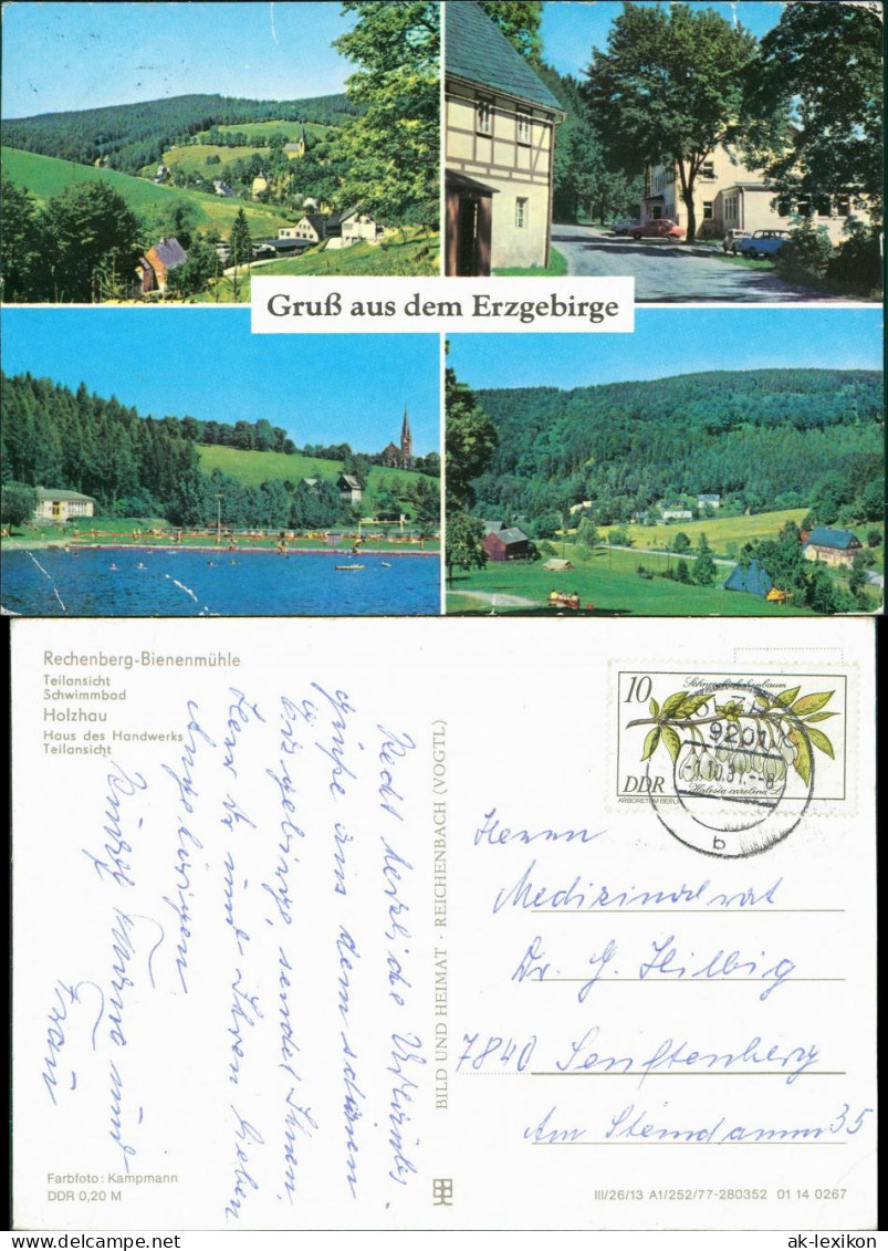Rechenberg-Bienenmühle Schwimmbad Holzhau Haus des Handwerks g1977