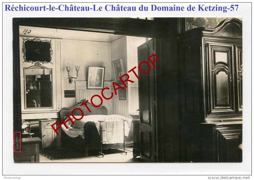 RECHICOURT le CHATEAU-Lazarett 4-Interieur Chateau Domaine KETZING-Carte Photo allemande-Guerre 14-18-1WK-France-57-