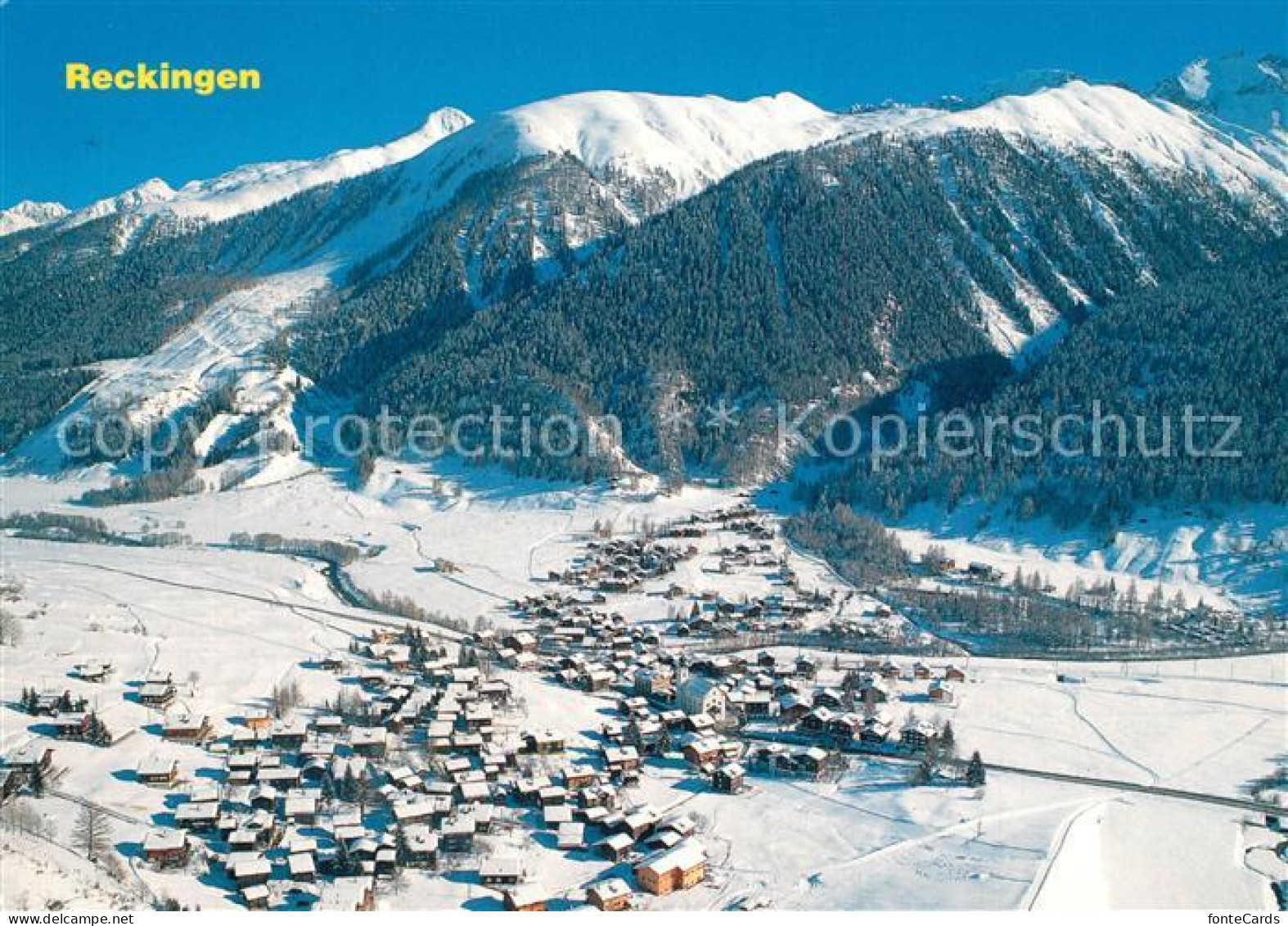 Reckingen Goms Fliegeraufnahme