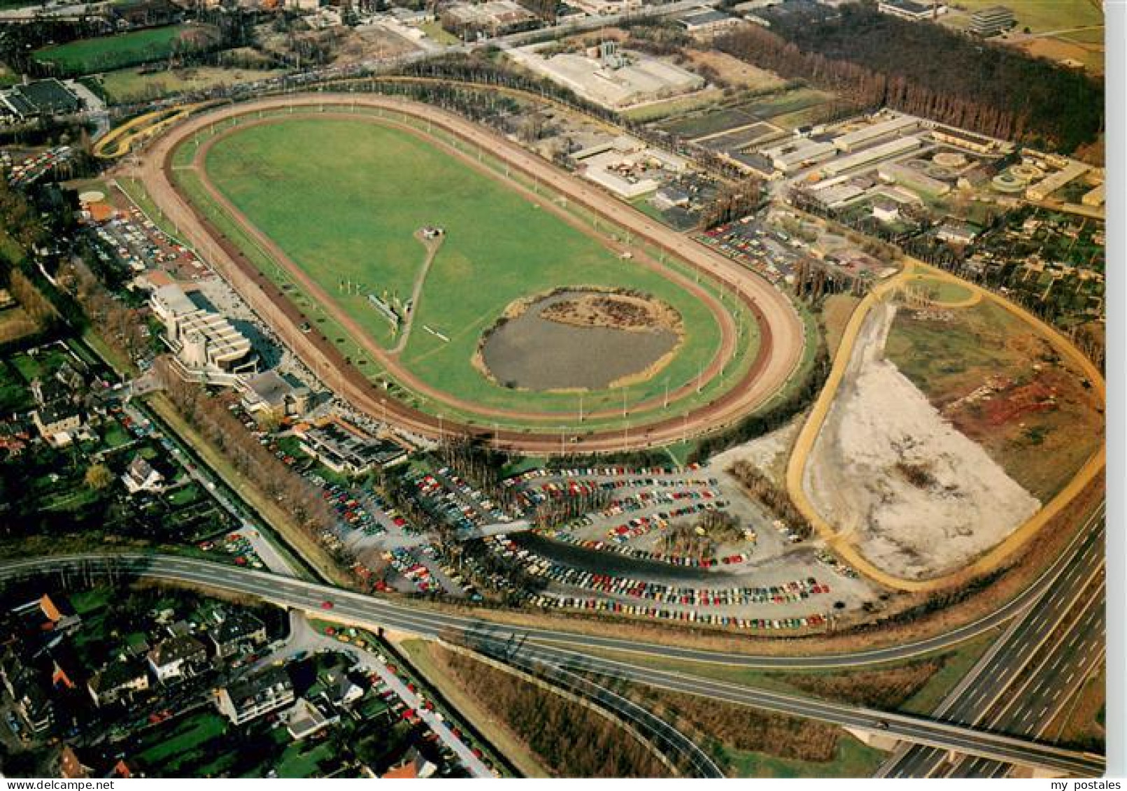 Recklinghausen  Westfalen Trabrennbahn Recklinghausen Fliegeraufnahme