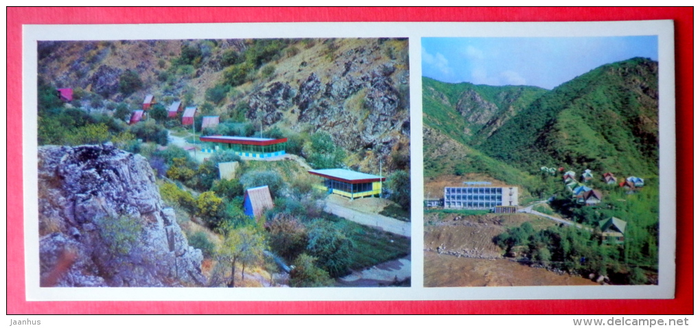 recreation area in Romit Gorge - 1974 - Tajikistan USSR - unused