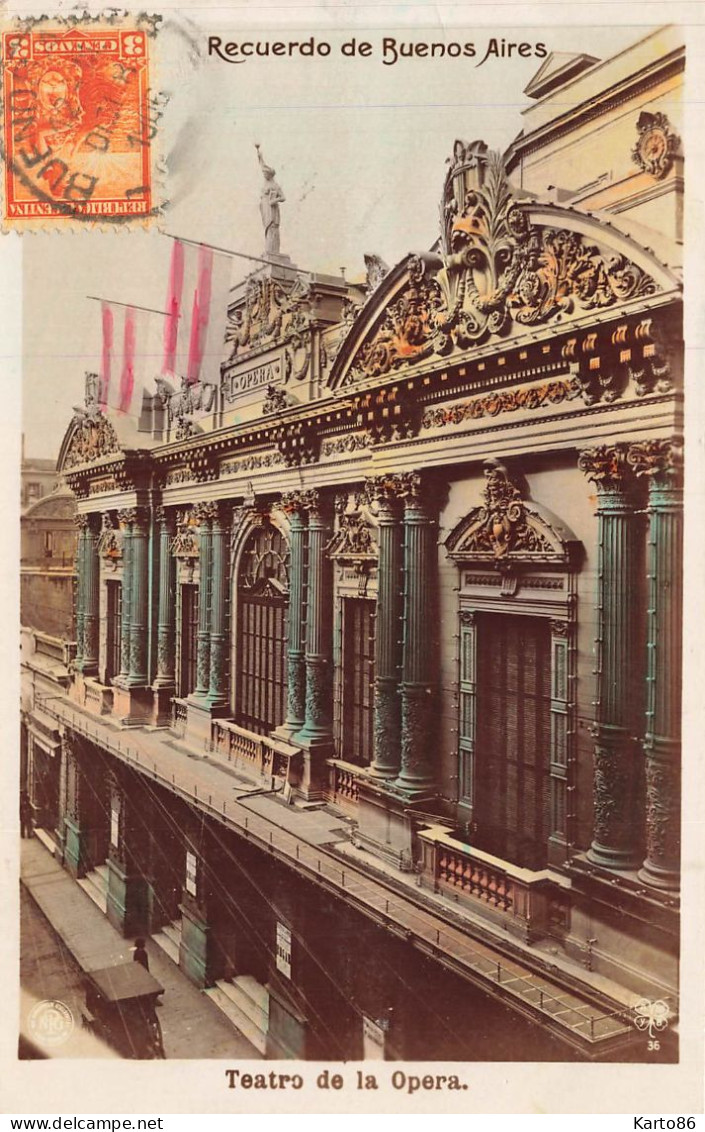recuerdo de buenos aires , republica argentina * 1906 * teatro de la opera * argentine