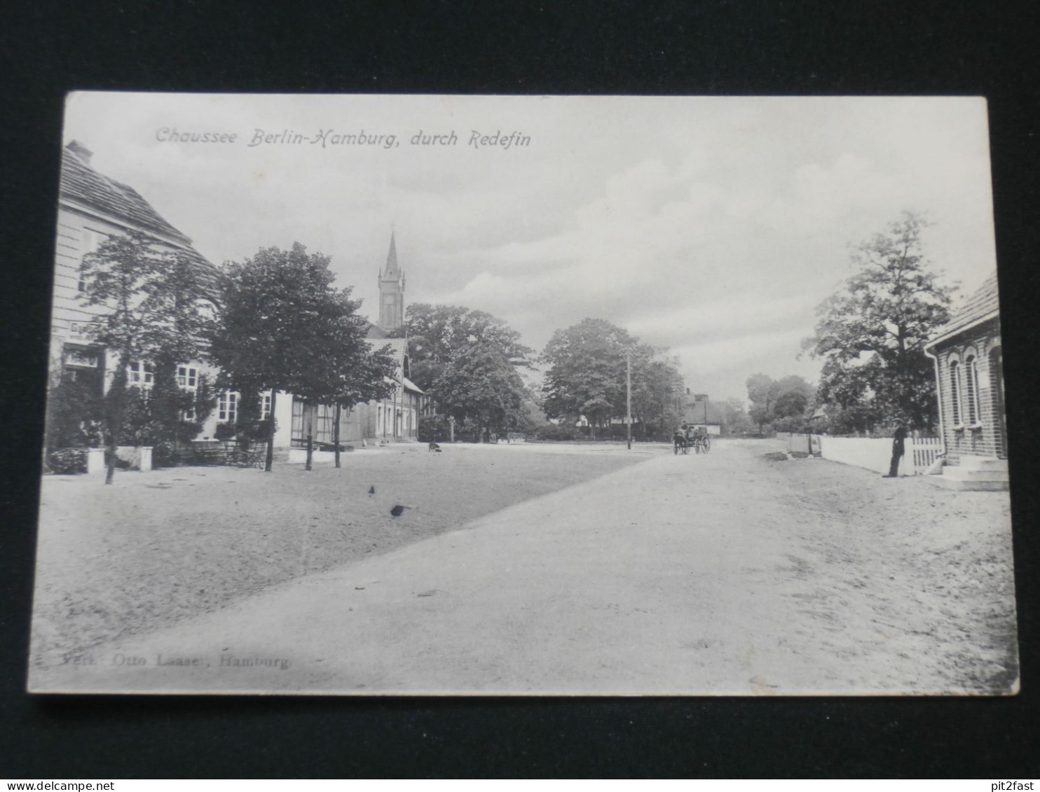Redefin i. Mecklenburg b. Hagenow , 1903 , Chaussee Berlin-Hamburg , Lübz , Ansichtskarte , CPA , AK !!
