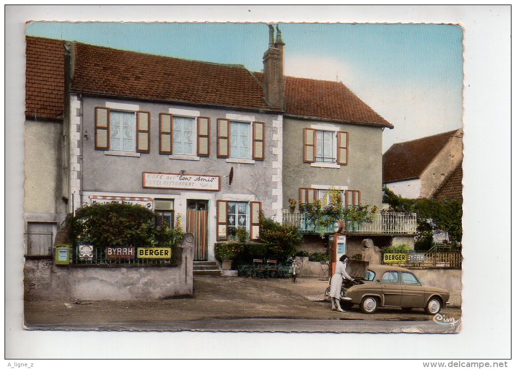 REF 280  : CPSM 58 La Maison Dieu Hotel Roblin pompe à essence ESSO