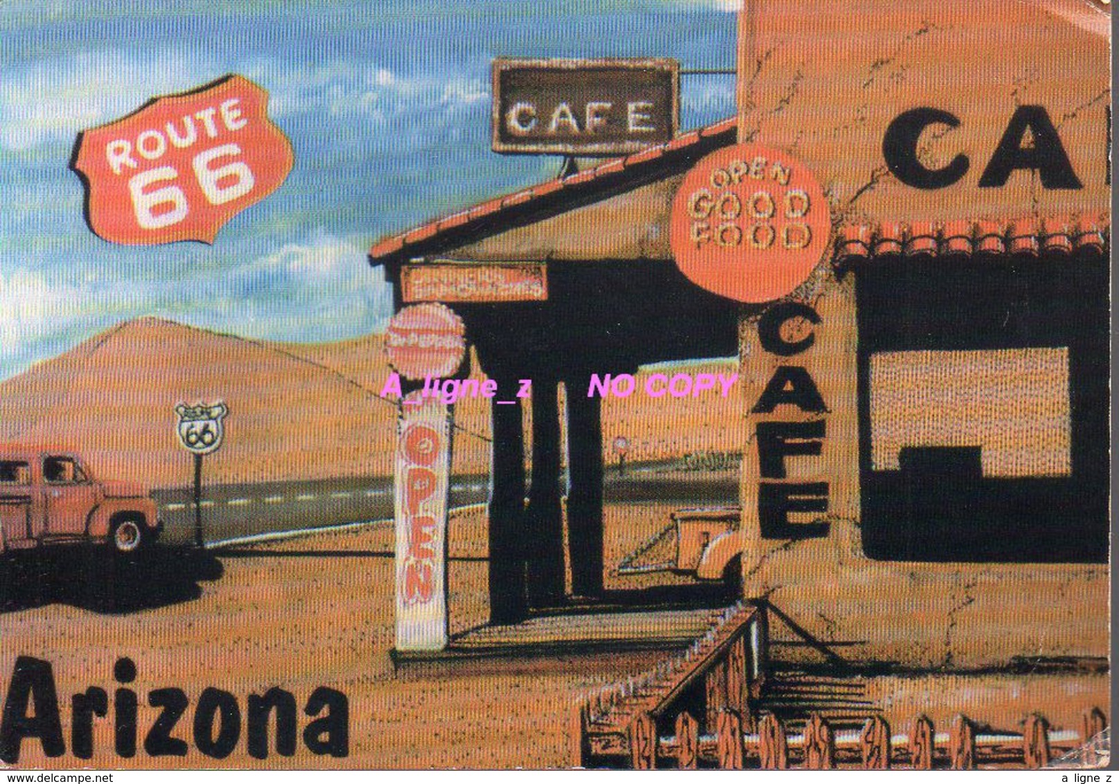 REF EX2 : CPM U.S.A. Etats Unis Route 66 Road Arizona