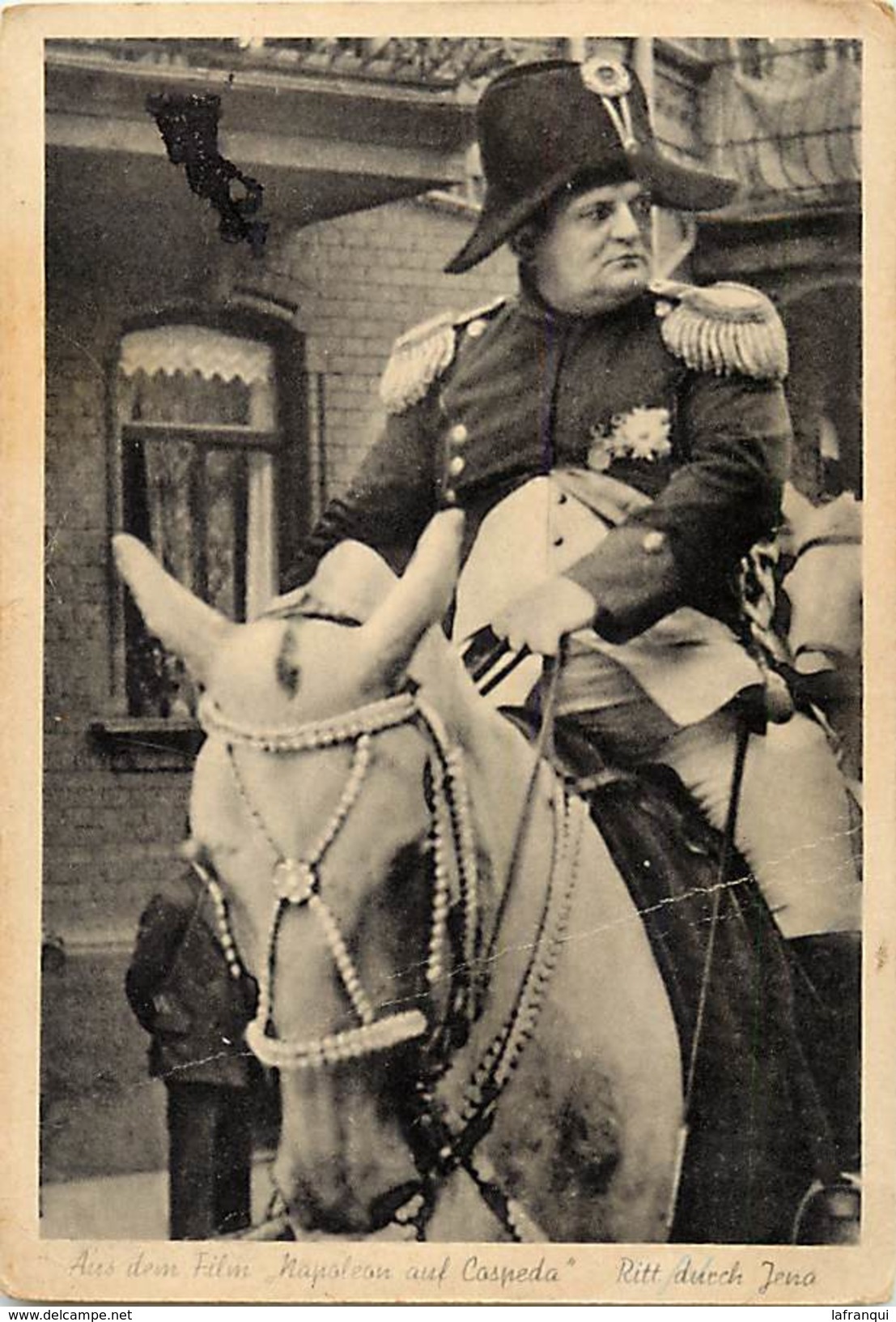 ref U491- size -format -env:15x10,5cms -artistes - allemagne -acteur allemand en napoleon  -film cinema -