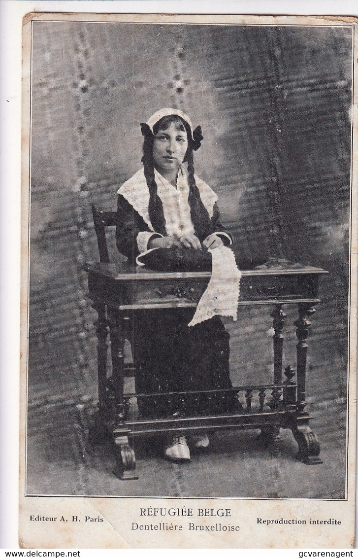 REFUGIEE BELGE    DENTELLIERE BRUXELLOISE