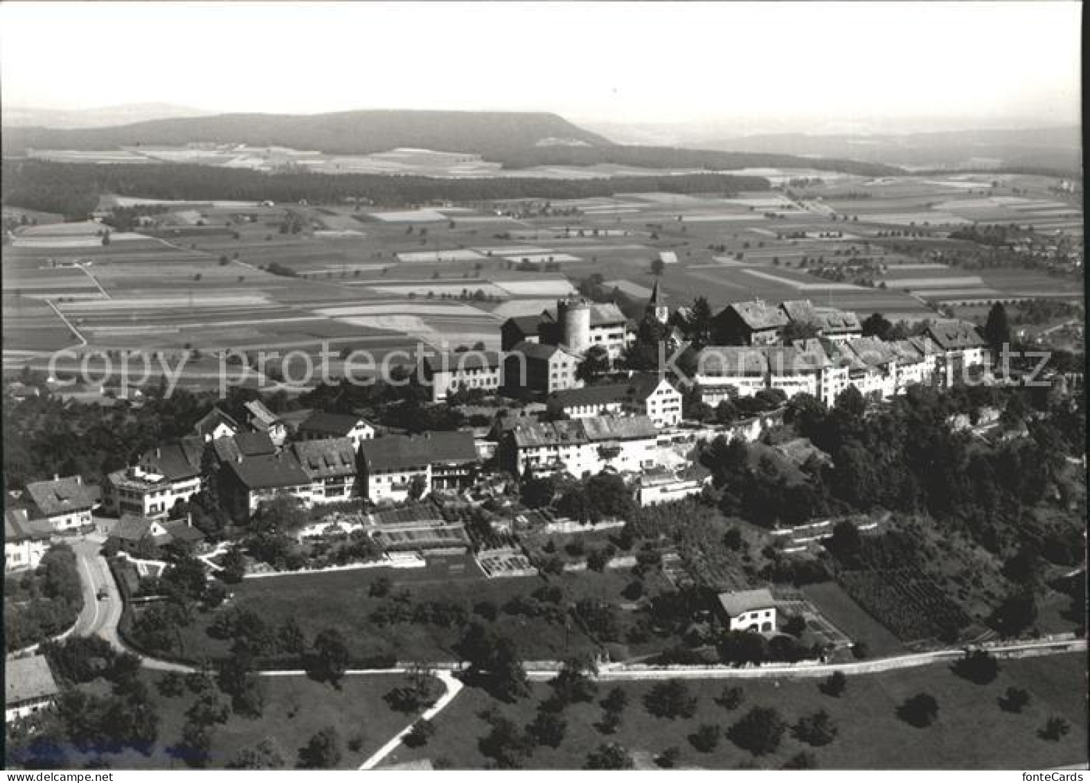 Regensberg Dielsdorf Fliegeraufnahme
