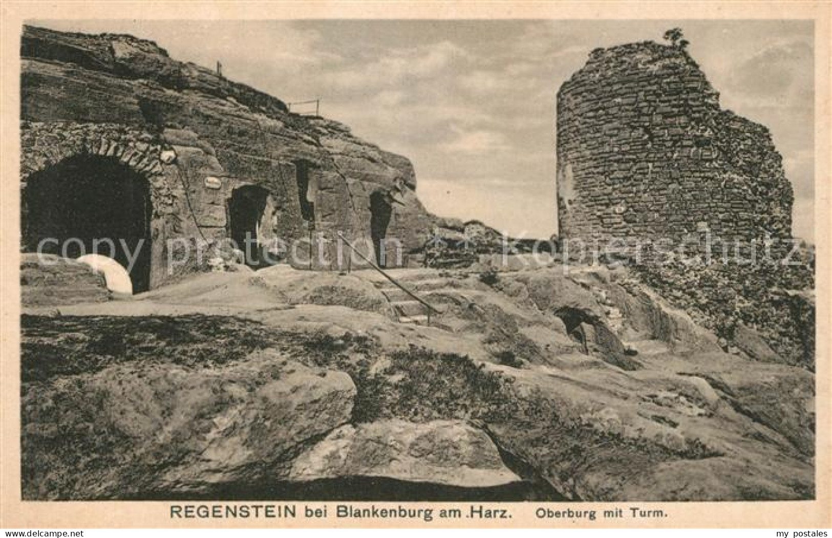 Regenstein (Burg) Oberburg mit Turm