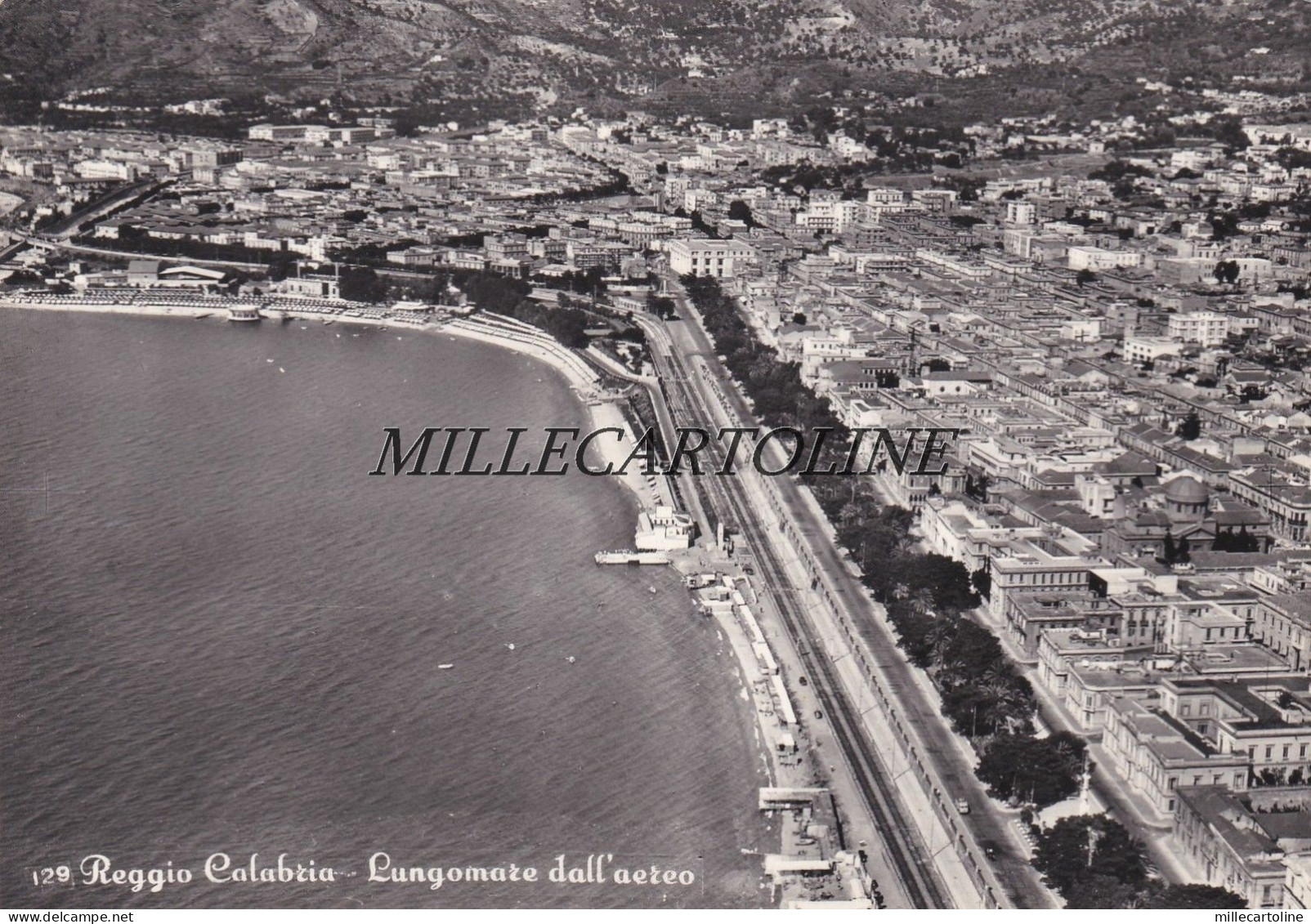 REGGIO CALABRIA: Lungomare dall'aereo  1961