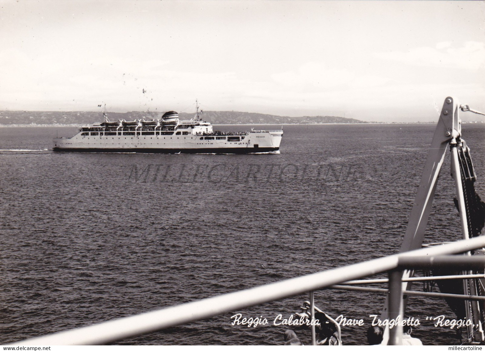 REGGIO CALABRIA - Nave Traghetto "Reggio", Foto Cartolina 1961