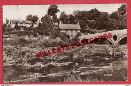 CARMARTHENSHIRE  NEWCASTLE EMLYN   CENARTH BRIDGE CORACLE FISHING