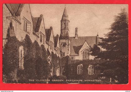 FLINTSHIRE HOLYWELL   PANTASAPH  MONASTERY  THE CLOISTER GARDEN