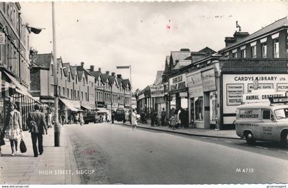 SIDCUP  HIGH STREET  PHOTO CARD    2 SCANS