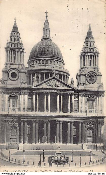 England - LONDON - St. Paul's Cathedral - Publ. Levy L.L. 259