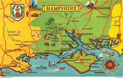 Hampshire  (County) UK uebersichtskarte