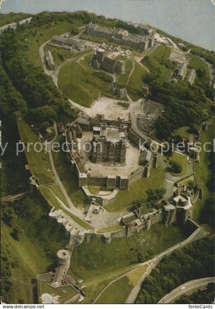 Dover Kent UK Dover Castle Fliegeraufnahme