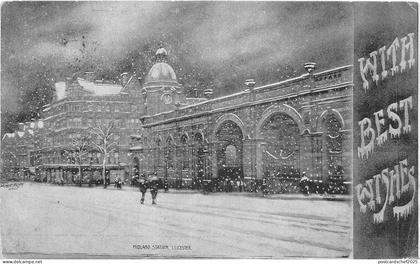 uk41505 midland station leicester real photo uk railway station